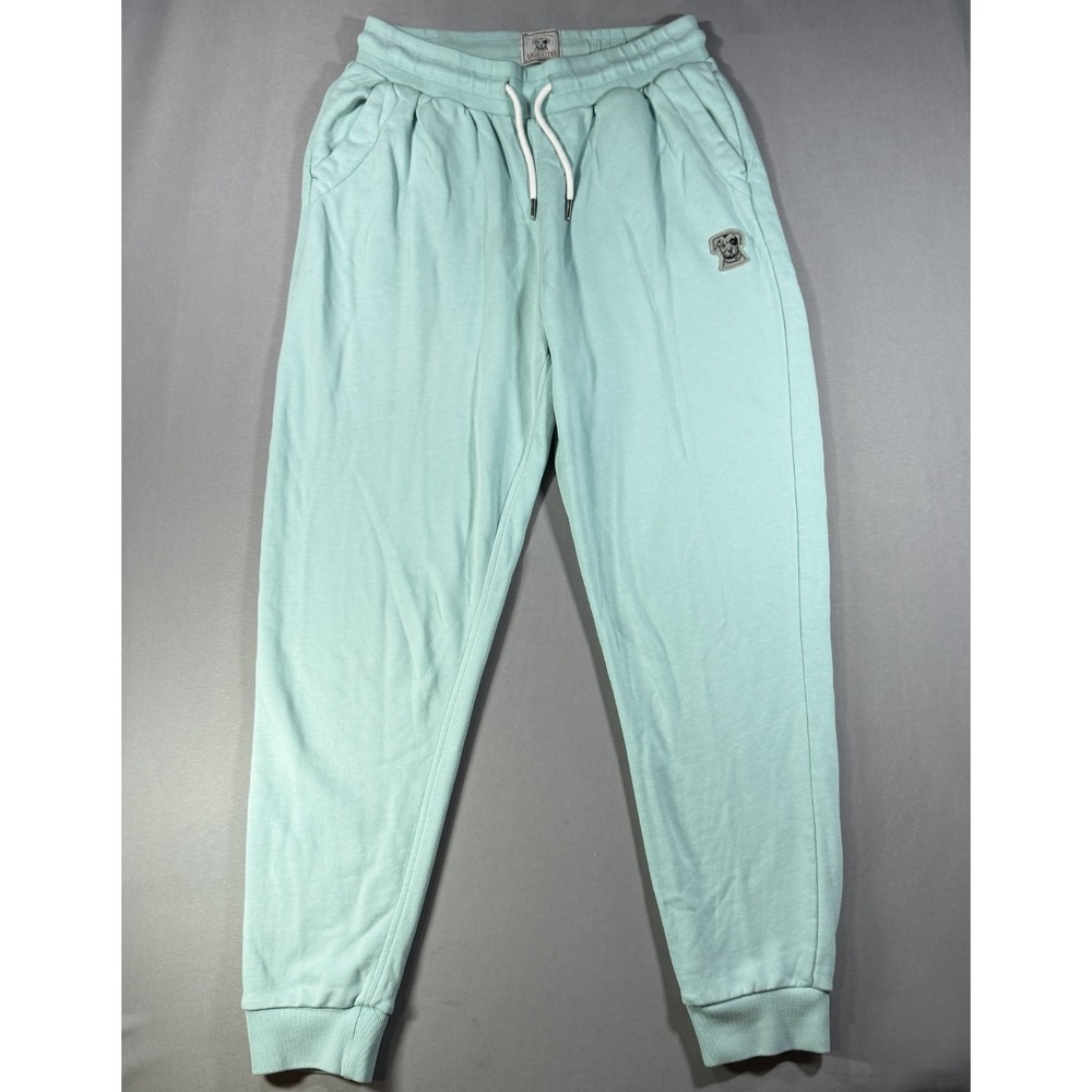 Lagunitas Brewing Co Women Small Mint Green Joggers Sweatpants Dog Logo Brew